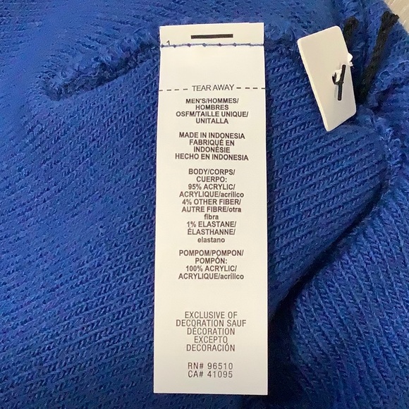 Under Armour men’s blue and black winter beanie hat - Picture 6 of 6